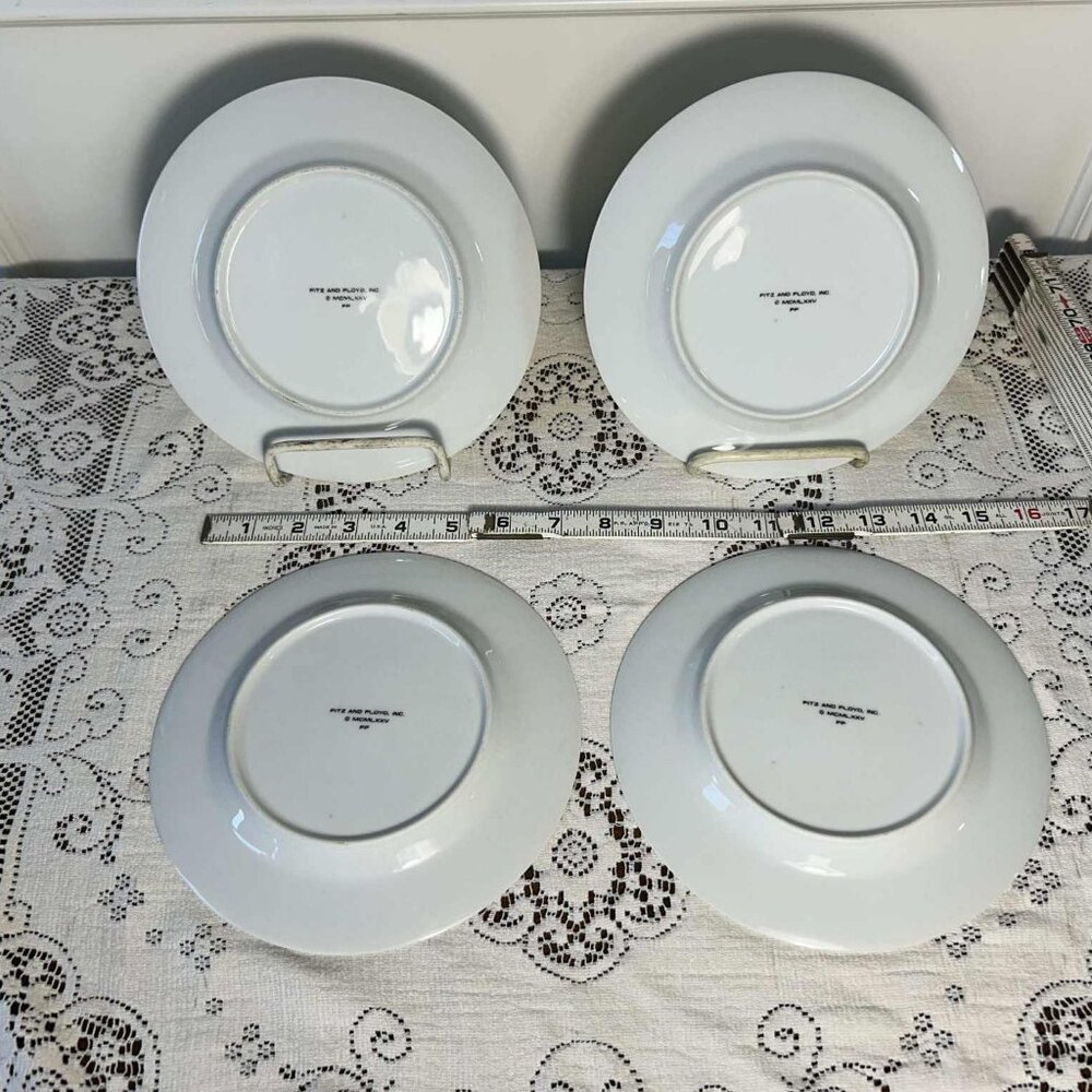 Fitz & Floyd yellow butterfly salad plates - set of 4 - Picture 10 of 10